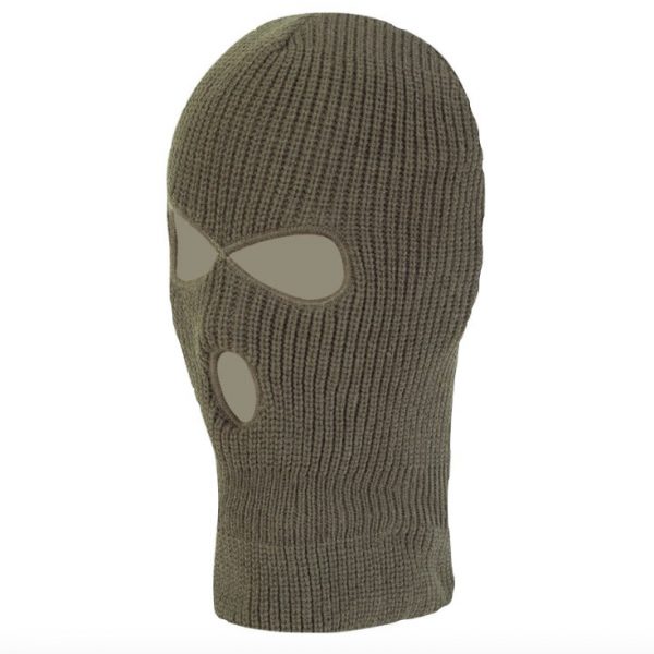 3 Hole Balaclava - Olive Green