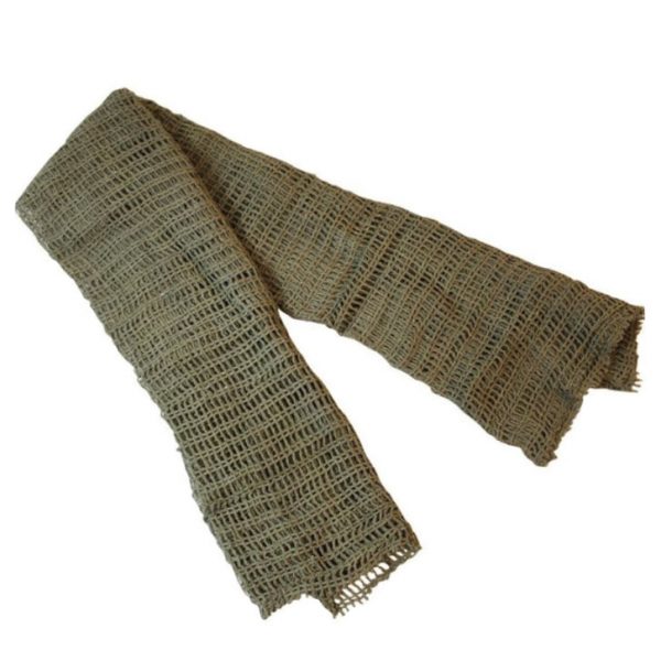 Scrim Net Scarf - Olive Green