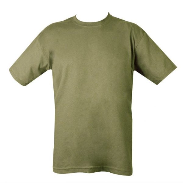 Military Plain T-shirt - Olive Green