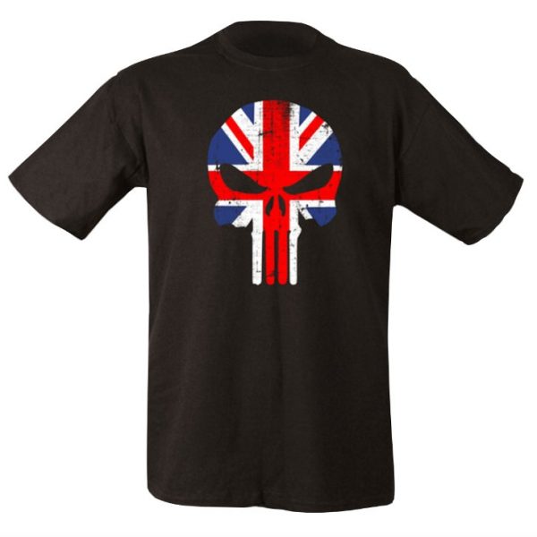 UK Punisher T-Shirt - Black