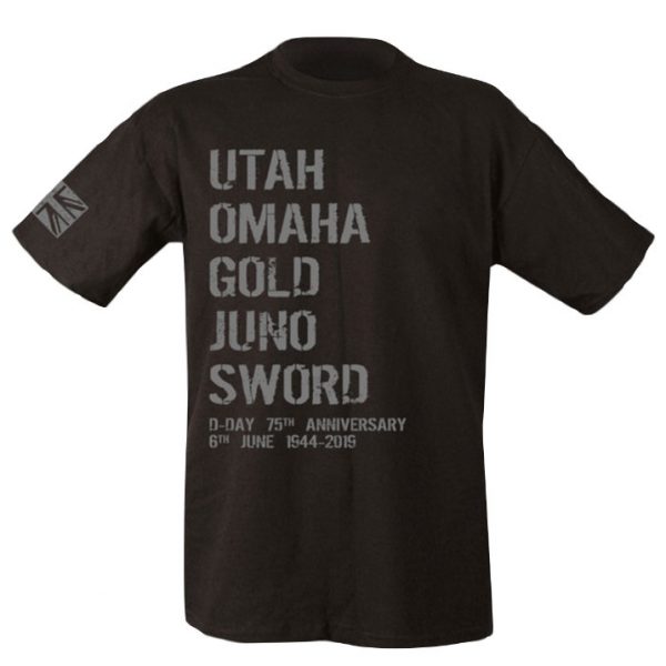 D-Day Beaches T-Shirt - Black