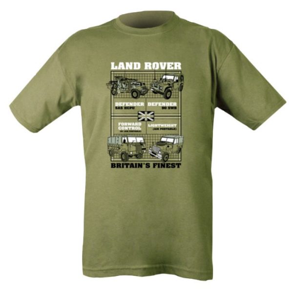 Land Rovers T-shirt - Olive Green