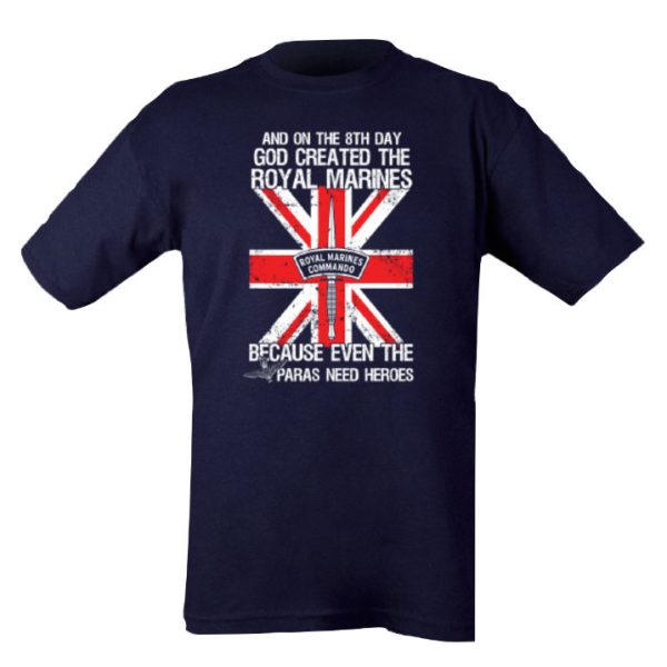 God Created the Royal Marines T-shirt