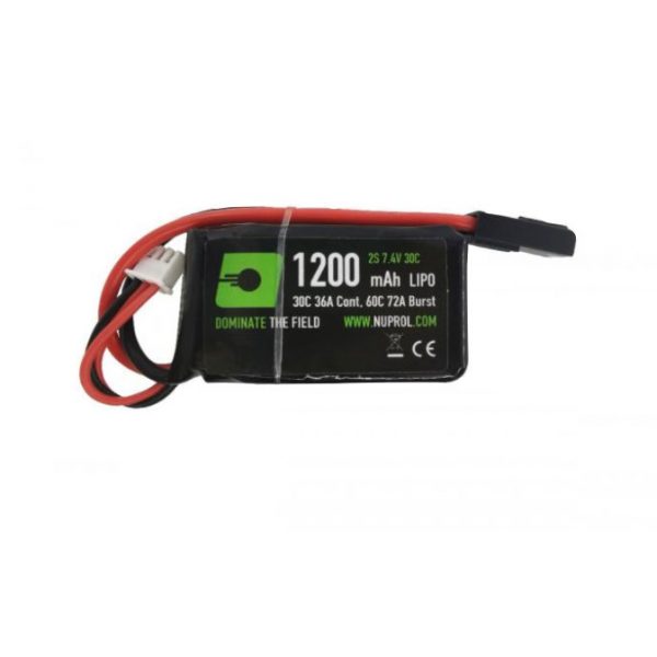 NP POWER 1200MAH 7.4V 30C LIPO PEQ15 MICRO TAMIYA PLUG 8058