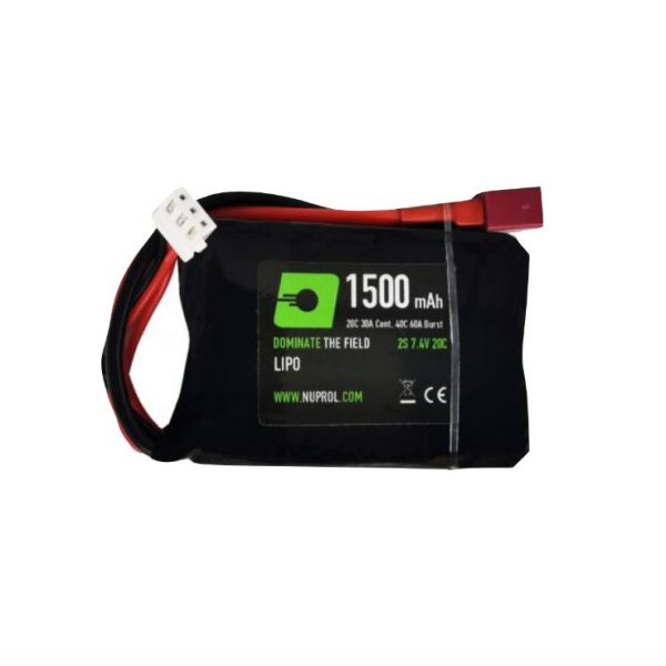 NP POWER 1500MAH LIPO 7.4V 20C STICK PEQ - DEANS