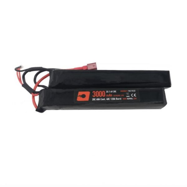 NP POWER 3000MAH LIPO 7.4V 20C NUNCHUCK - DEANS