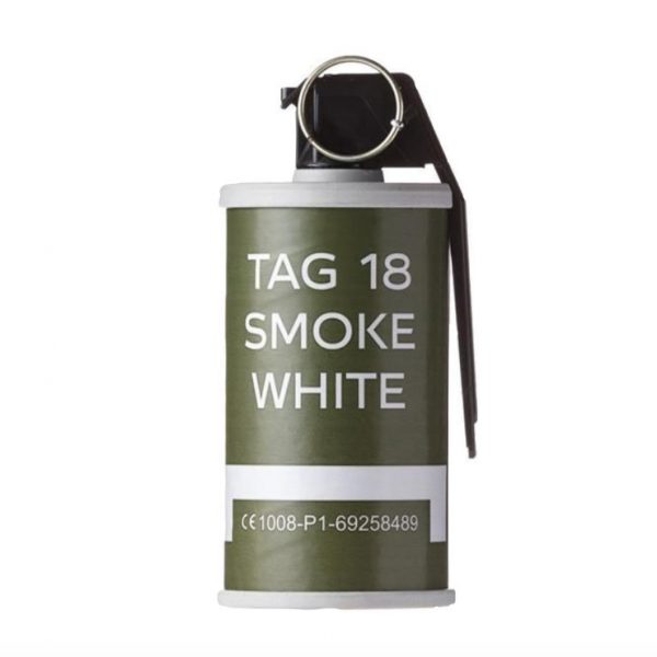 Tag Innovations TAG-18 Smoke White Screen Hand Grenade SINGLE