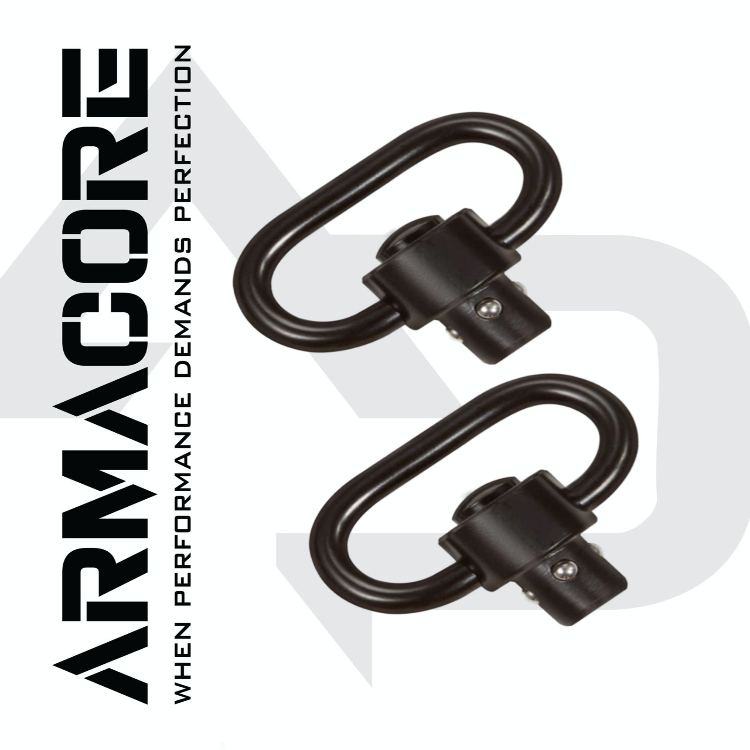 ARMACORE Quick Detach Push Button Rifle Sling Mount Two Pack