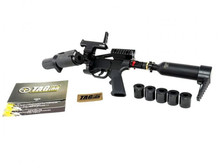 Tag Innovations HPA Version Madritsch Grenade Launcher (with Case Co2 Powered Black TAG-ML36)