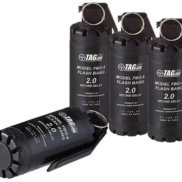 TAG INNOVATIONS FBG-6 2 SECOND SOUND FLASH HAND GRENADE PACK x6