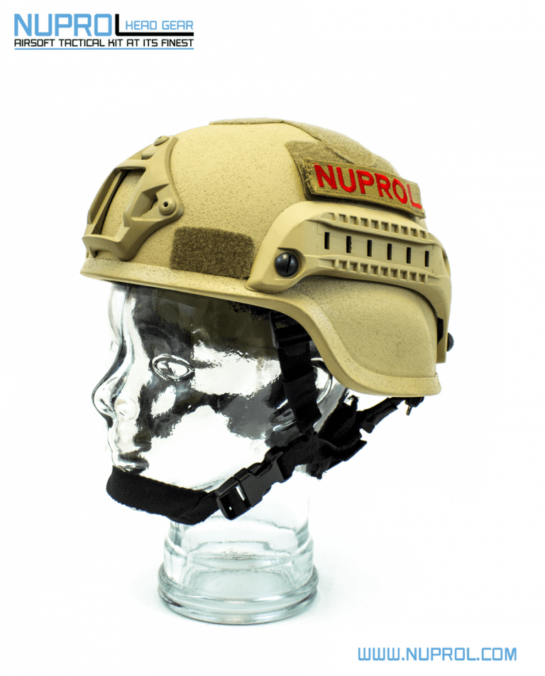 NP MICH 2000 RAILED HELMET TAN