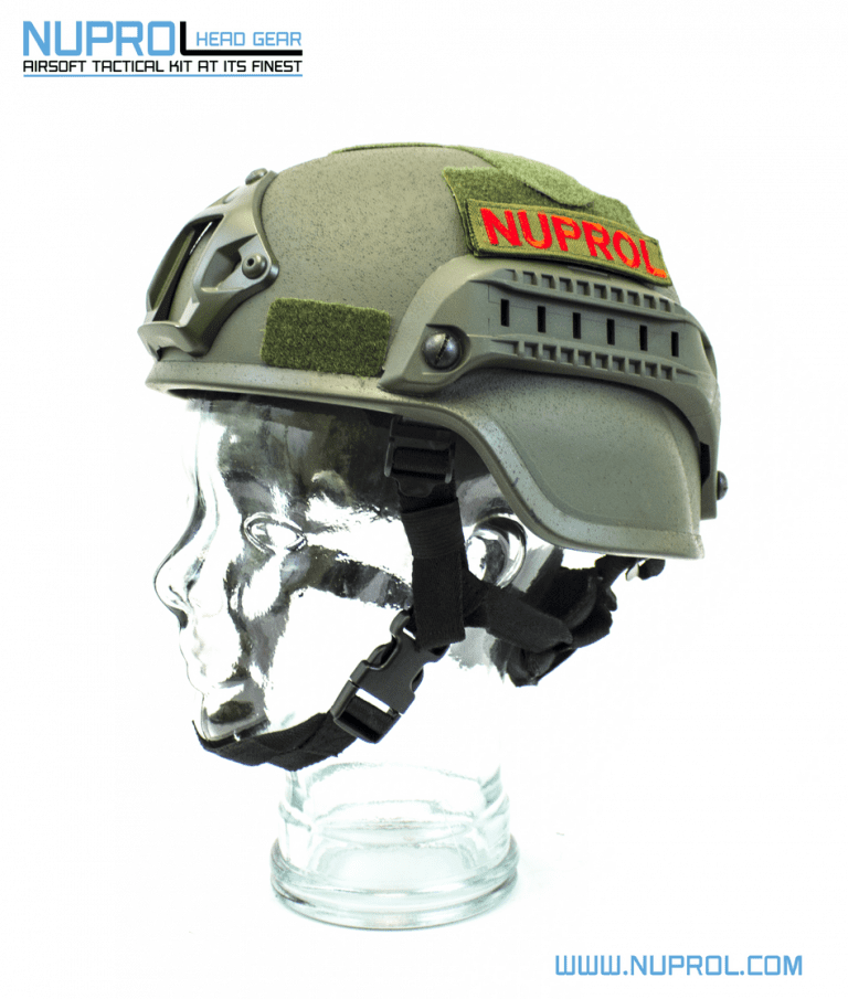 NP MICH 2000 RAILED HELMET GREEN