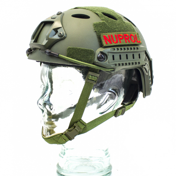 NP FAST RAILED HELMET GREEN