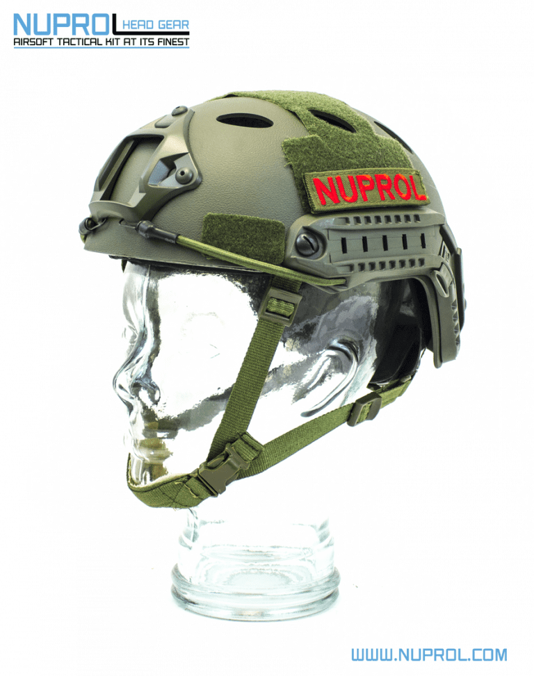 NP FAST RAILED HELMET GREEN