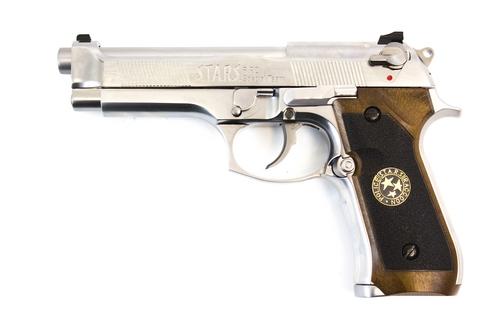WE BIOHAZARD M92 GEN2 SILVER FULL AUTO PISTOL