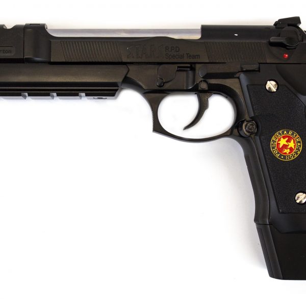 WE BIOHAZARD M92 BARRY BURTON FULL AUTO BLACK PISTOL