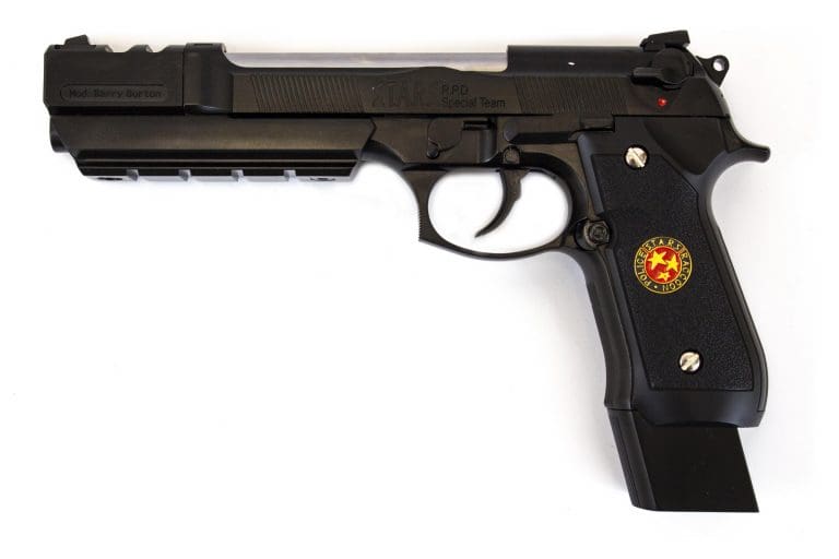 WE BIOHAZARD M92 BARRY BURTON FULL AUTO BLACK PISTOL