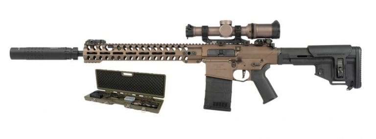 Ares x Amoeba AR308L Deluxe Version AEG Rifle (Bronze - AR-099E-Deluxe)