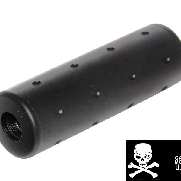 CCCP SKULL SILENCER (FULL METAL - 110MM IN LENGTH - PLAIN - BLACK)