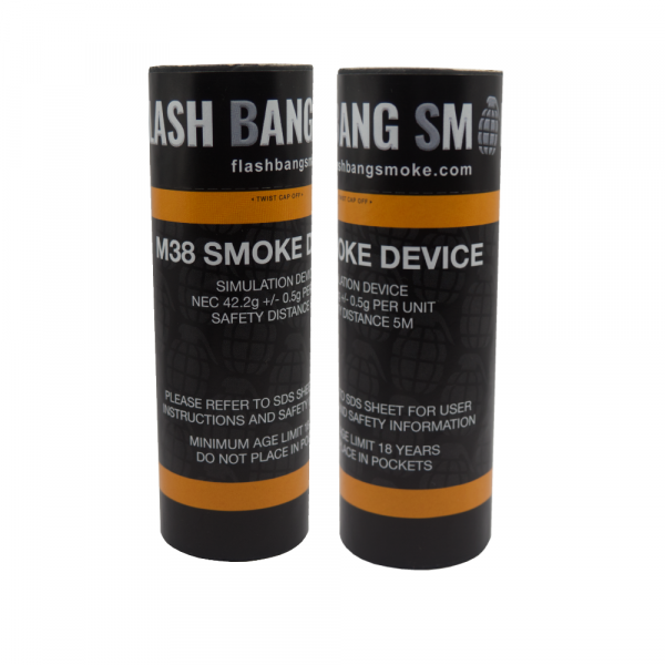 Single Vent Smoke (M38 Orange Smoke)-Friction Device