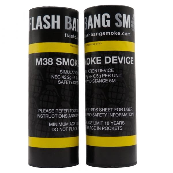 Single Vent Smoke (M38 Yellow Smoke)-Friction Device