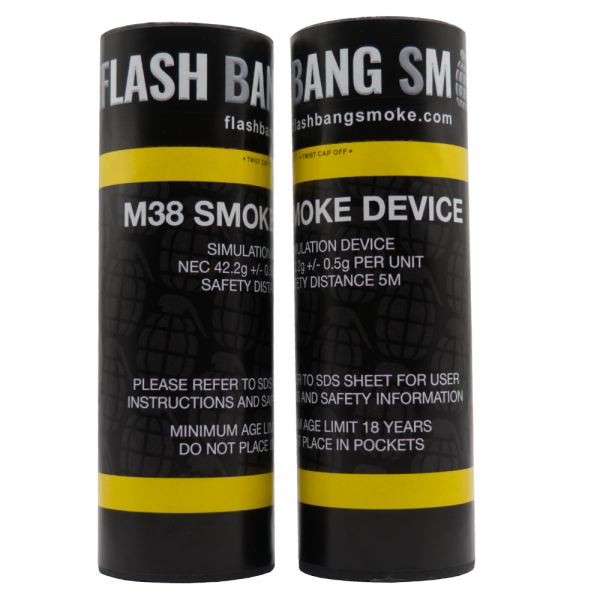Single Vent Smoke (M38 Yellow Smoke)-Friction Device