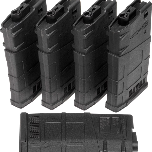Ares 308 PMAG AEG Magazine 308 RAPAX SERIES (5pcs Box Set 130 Rounds MAG-B-025-BLACK)