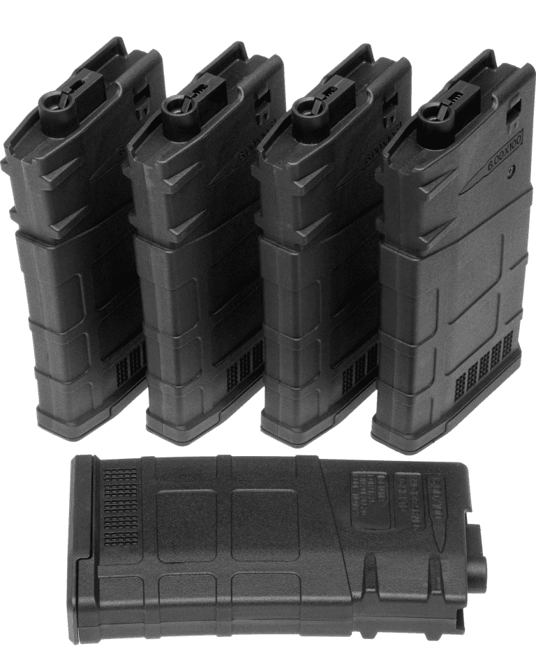 Ares 308 PMAG AEG Magazine 308 RAPAX SERIES (5pcs Box Set 130 Rounds MAG-B-025-BLACK)