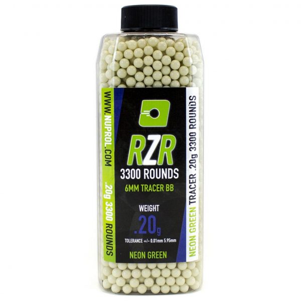 NP RZR 3300RND 0.20G GREEN TRACER BB'S