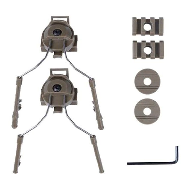 Big Foot Fast Helmet Accessory Head Set (with Rail - Tan)