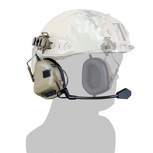 Big Foot Fifth Generation Sound Pickup and Noise Reduction Headset Simulator (Helmet Wearing - Tan)