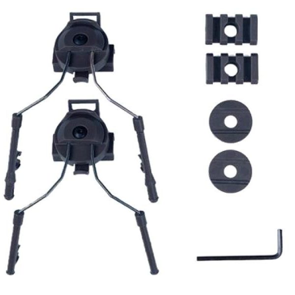 Big Foot Fast Helmet Accessory Head Set (with Rail - Black)