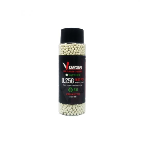 VORSK BIO TRACER GREEN 0.25G 3600RD BOTTLE