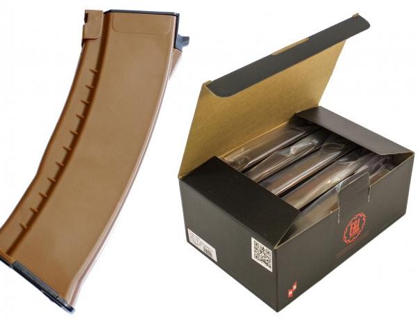 E&L AK74N MID-CAP 120R MAGAZINE (5PK) - BROWN