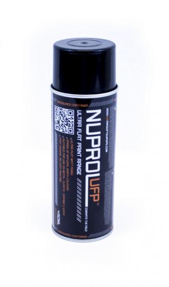 BLACK NUPROL UFP FLAT MATT SPRAY PAINT