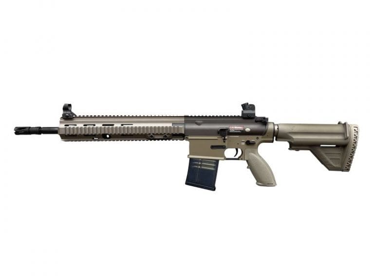 Golden Eagle 417 AEG Rifle with Mosfet (Full Metal - E6902MT - Tan)