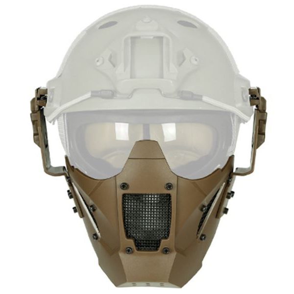 Big Foot Tactical JF Mesh Mask AF Helmet Fit - Tan