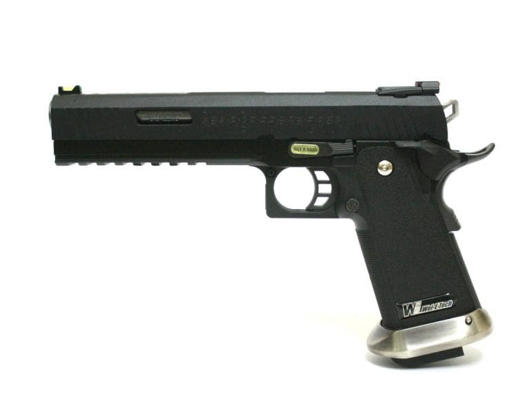 HI-CAPA 6" FORCE A SEMI / FULL AUTO MODEL (SILVER BARREL)