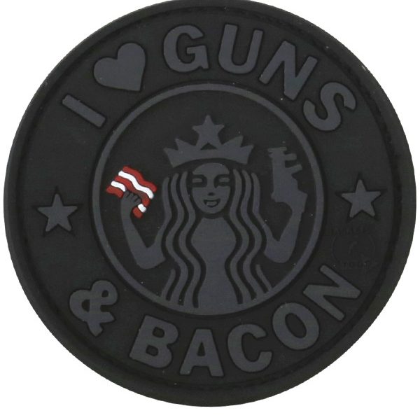 Guns & Bacon Patch Black