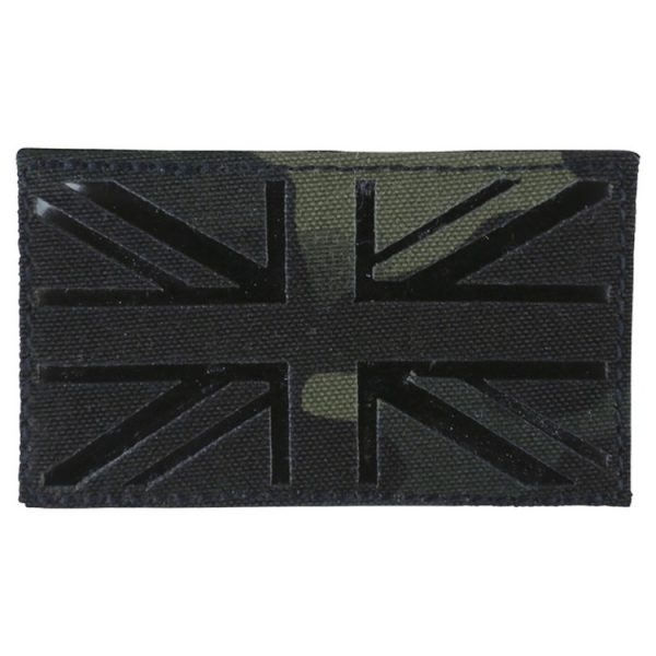 UK Laser Cut Patch BTP Black