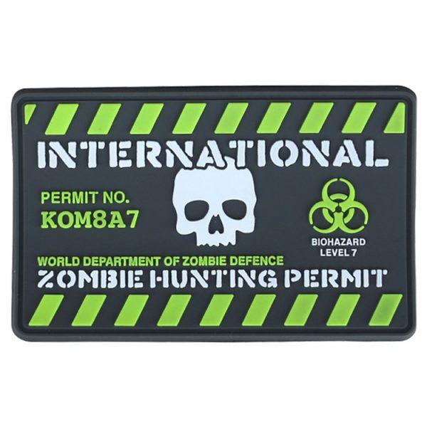 Zombie Hunting Permit Patch