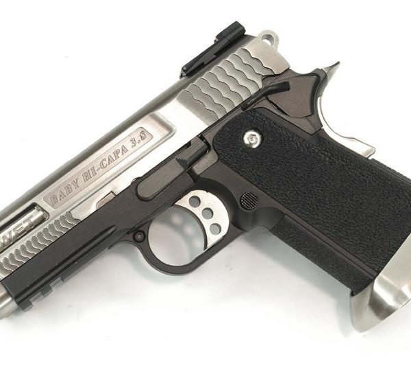 HI-CAPA 3.8 FORCE (WAVED GROOVE)SEMI / FULL AUTO SILVER MODEL