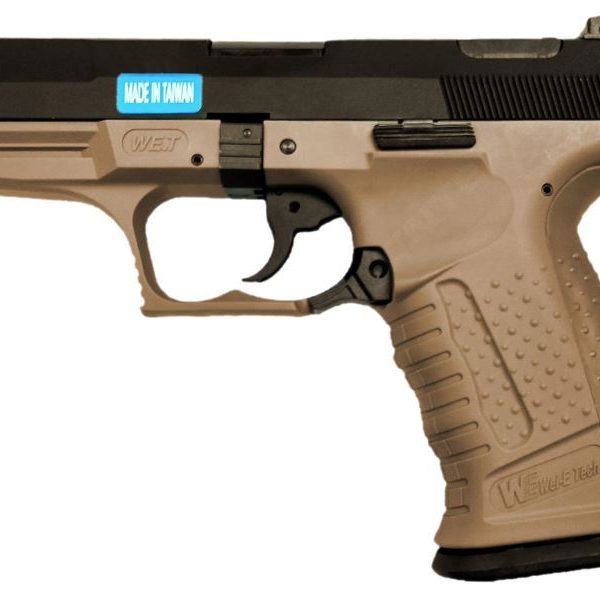 WE KRATOS 'God of War' GBB Pistol (Black Metal Side - Tan Body)