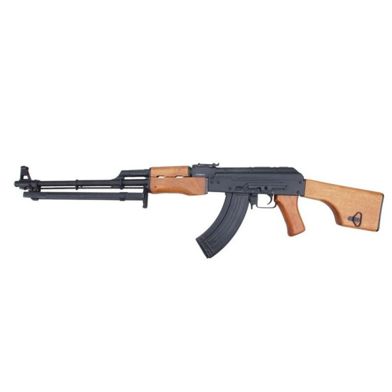 JG RPK RK-74 AEG AIRSOFT RIFLE WITH BIPOD FULL METAL REAL WOOD