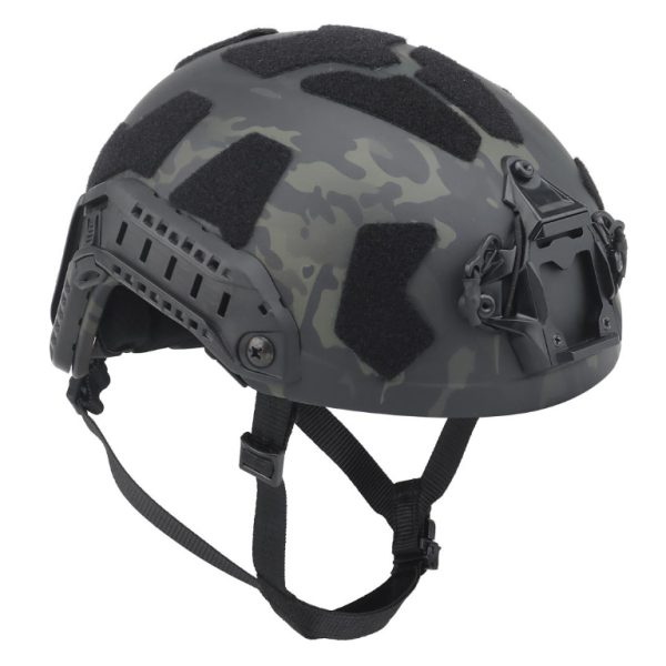NP Fast Railed SF Helmet - Black Camo