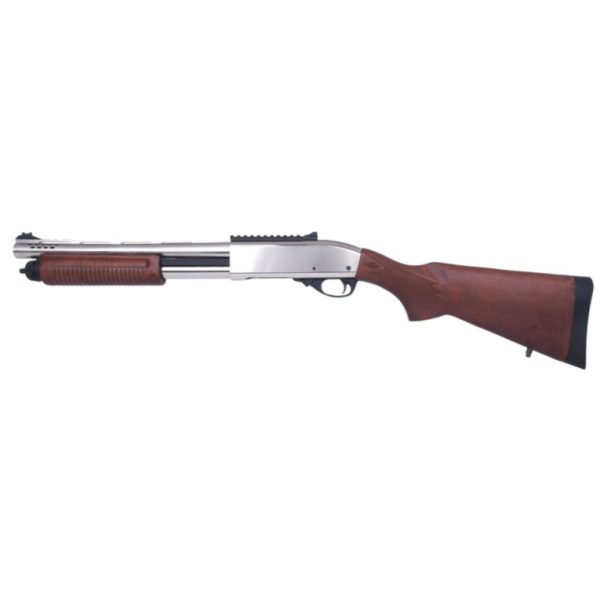 Golden Eagle M870 Tri-Shot Gas Pump Action Shotgun (Silver - Real Wood - 8885RW-SV)