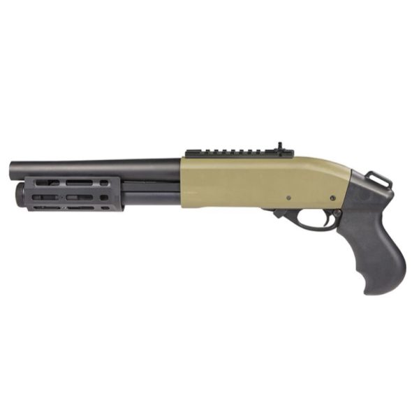 Golden Eagle M870 M-Lok Tri-Shot Gas Pump Action Shotgun (8879T - Tan)