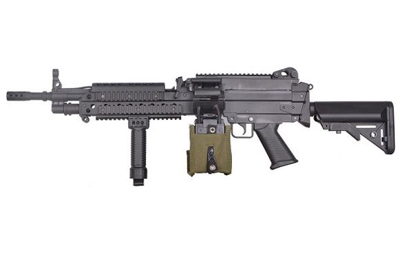Rossi Thunder MK46 AEG Support Rifle LMG With Electronic Trigger System (Black)