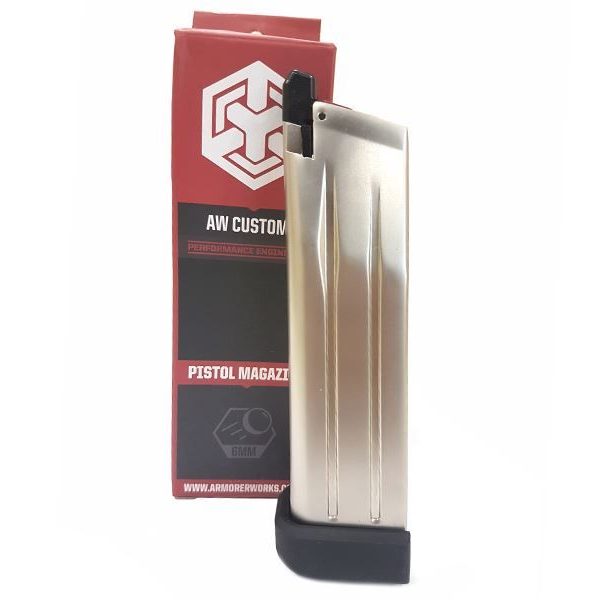 Armorer Works Custom Hi-Capa Gas Magazine (Silver - AW-HXMG06)