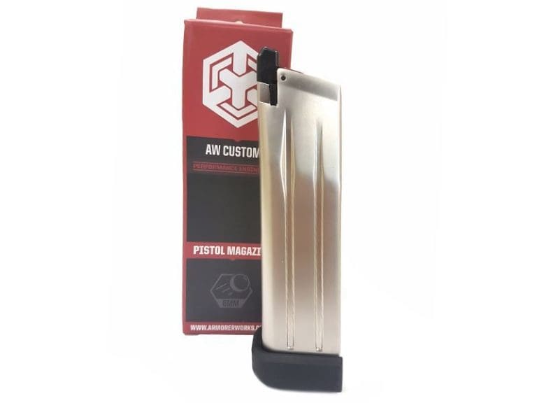 Armorer Works Custom Hi-Capa Gas Magazine (Silver - AW-HXMG06)